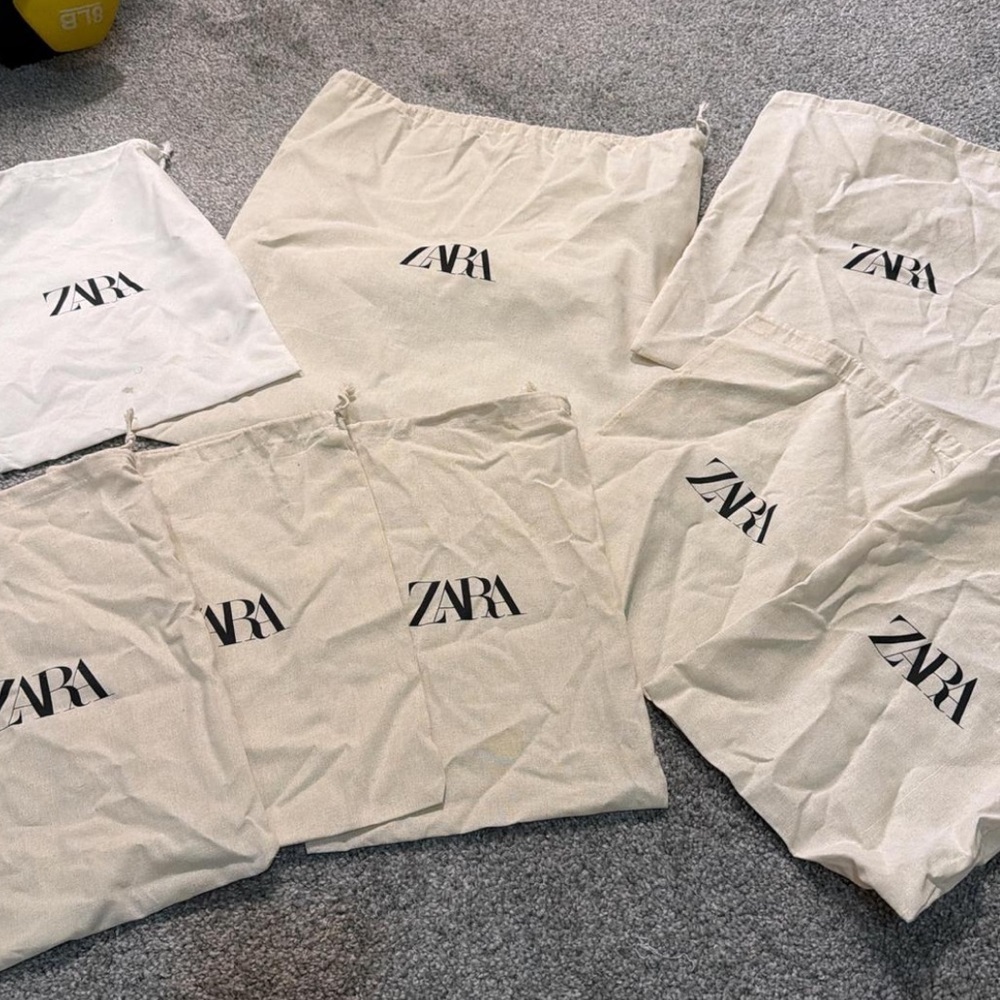Zara Cream Dust Bag Collection